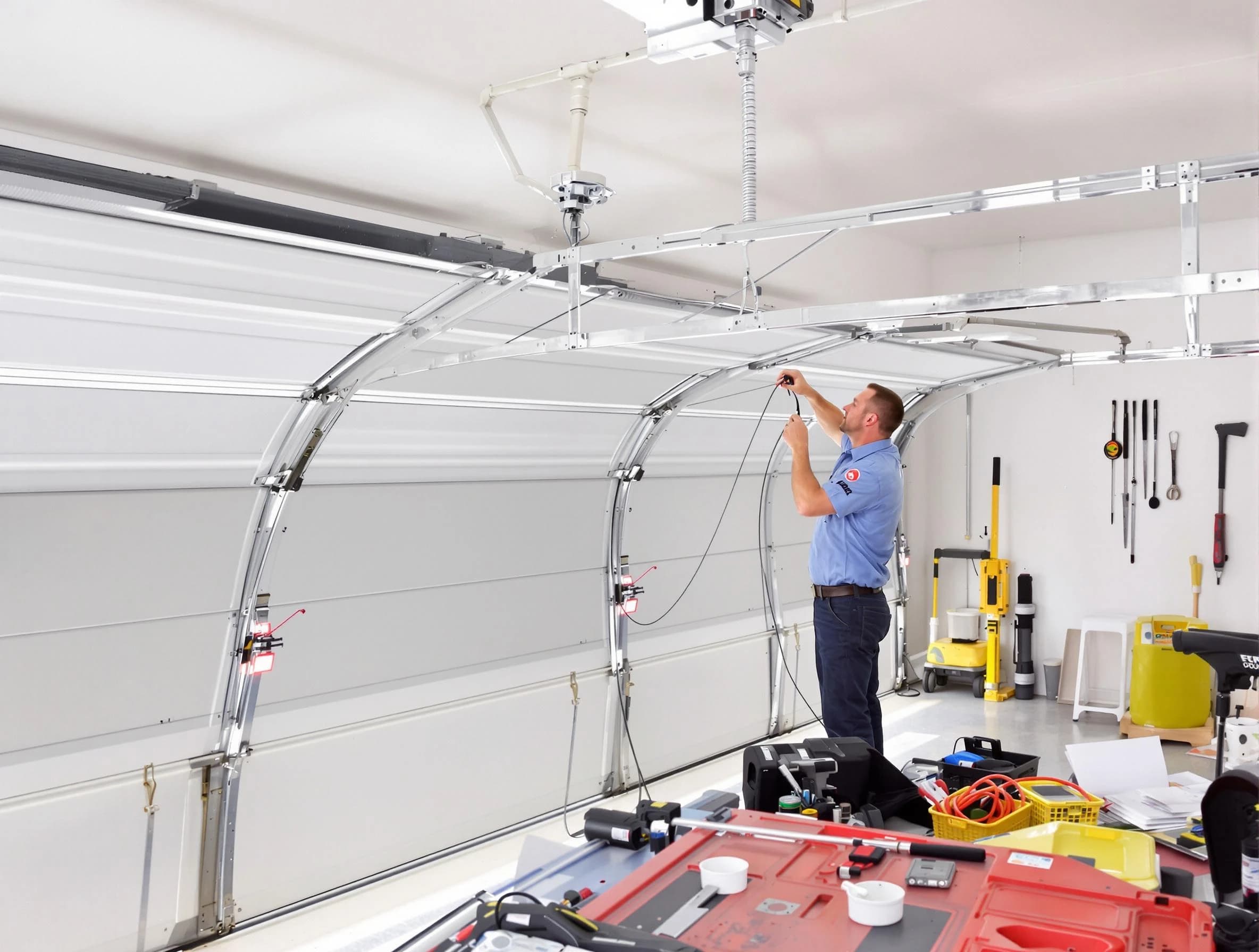 Garage door cable repair service by Tucker Garage Door Repair in Tucker