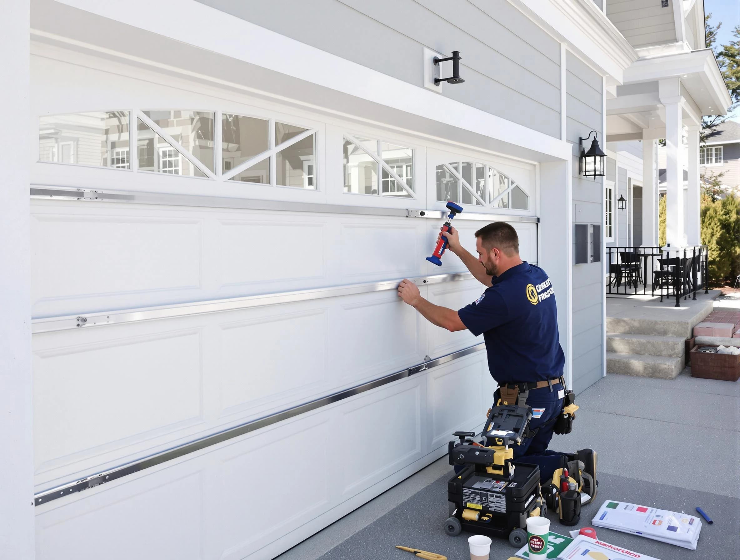 Professional garage door installation by Tucker Garage Door Repair in Tucker