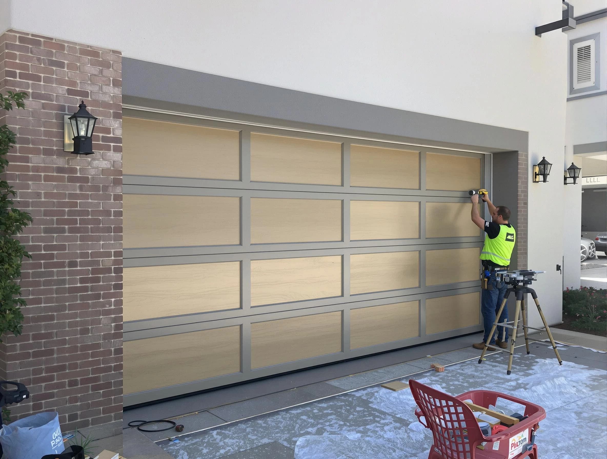 Garage door replacement service by Tucker Garage Door Repair in Tucker