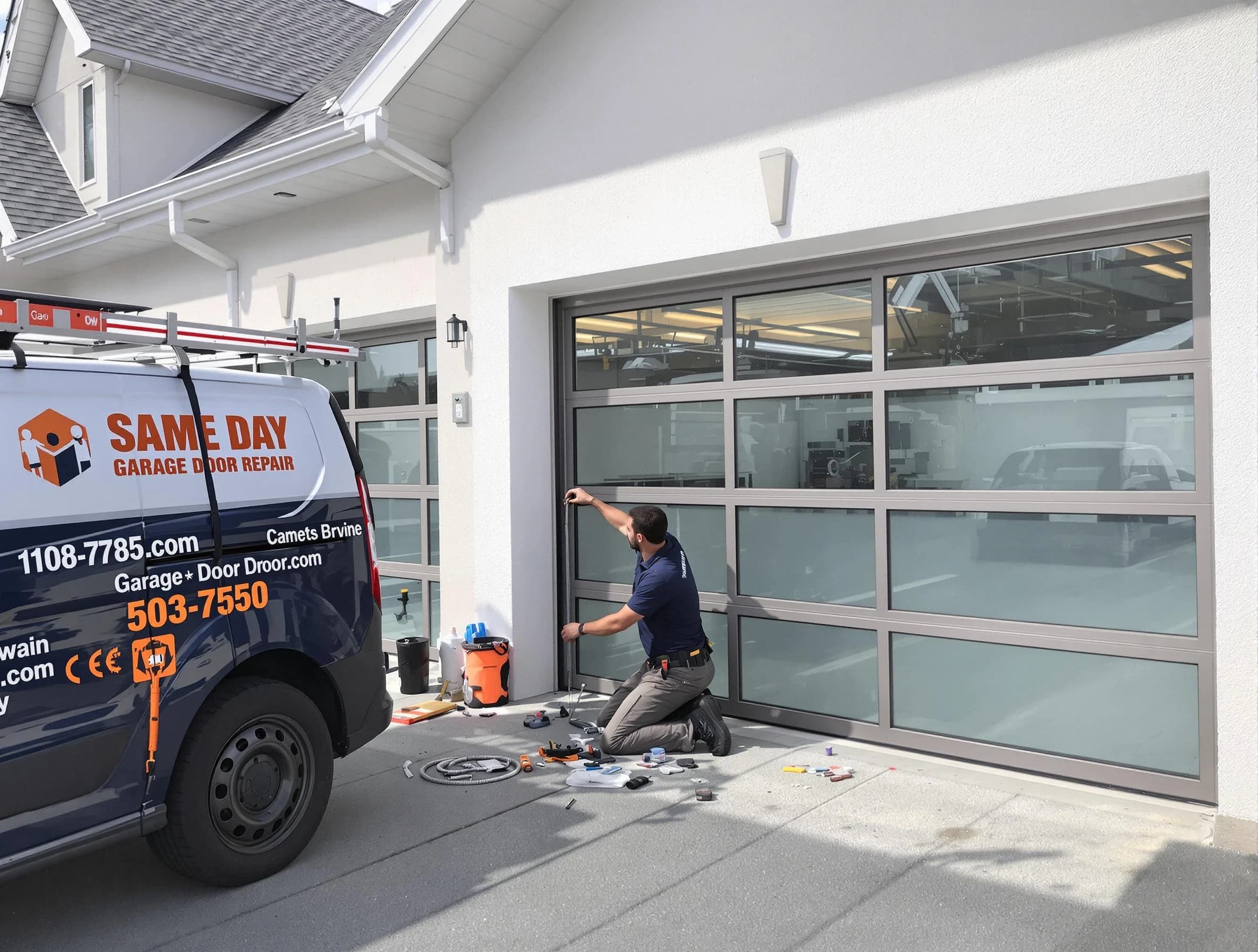 Same-day garage door repair service by Tucker Garage Door Repair in Tucker