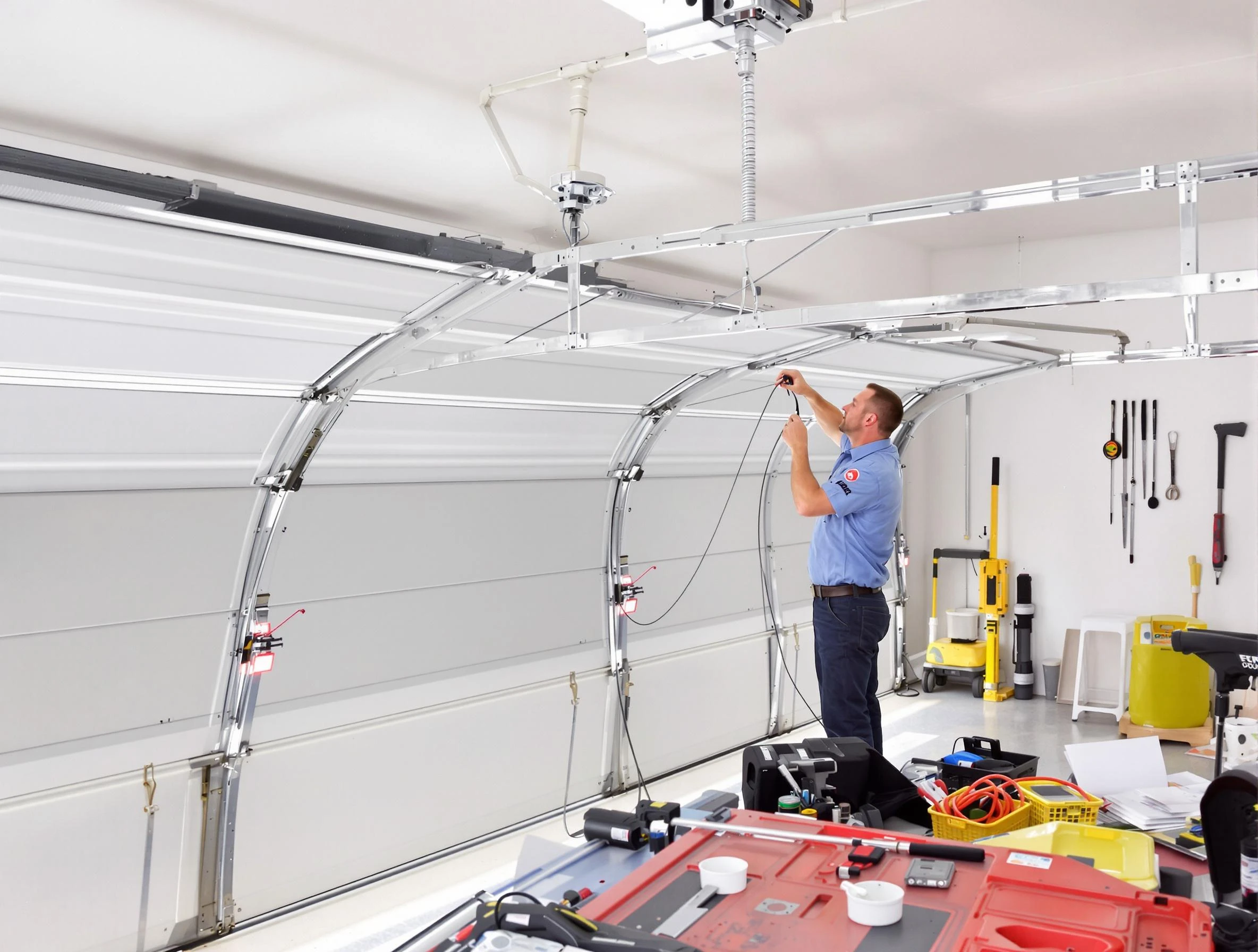 Garage door cable repair service by Tucker Garage Door Repair in Tucker