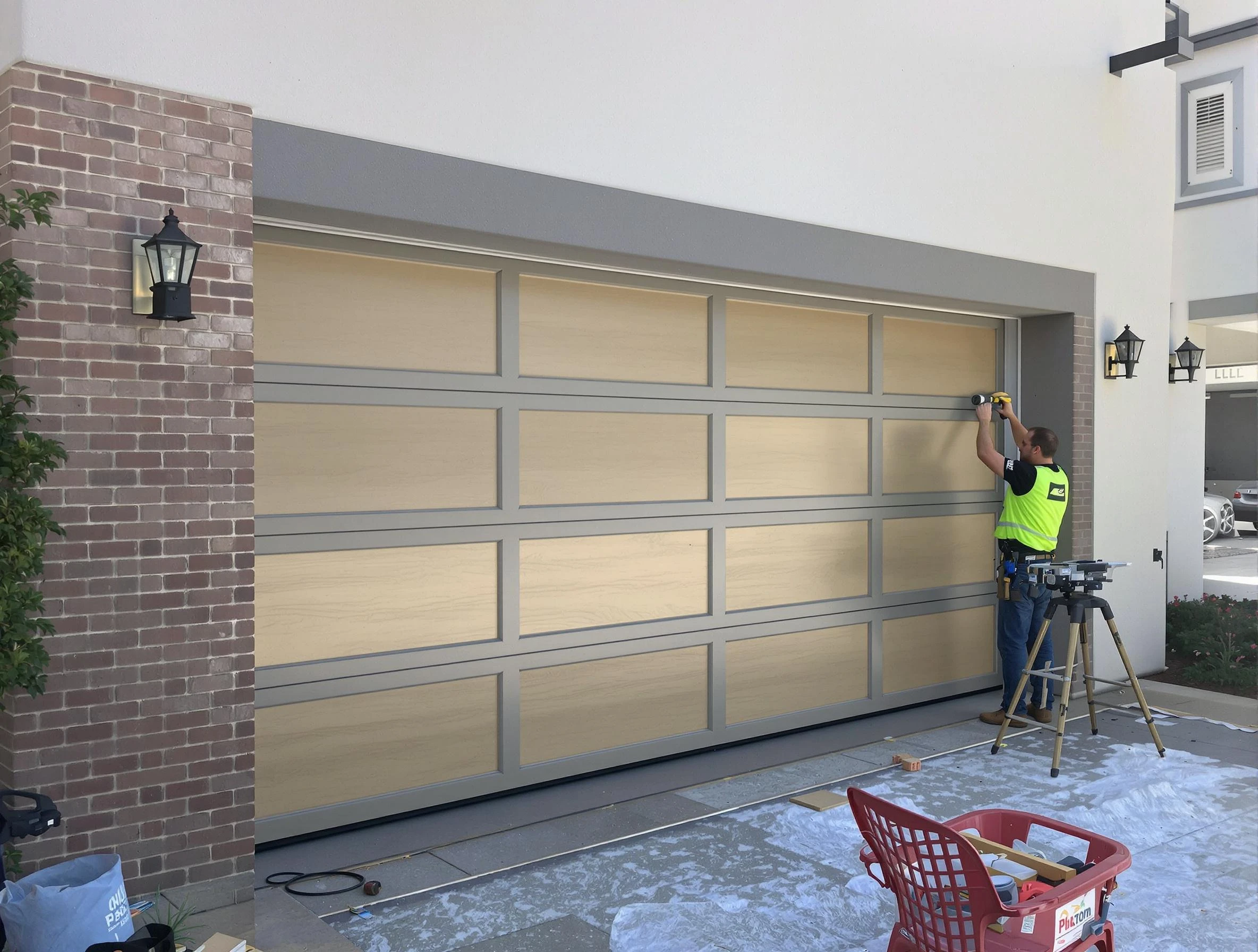 Garage door replacement service by Tucker Garage Door Repair in Tucker