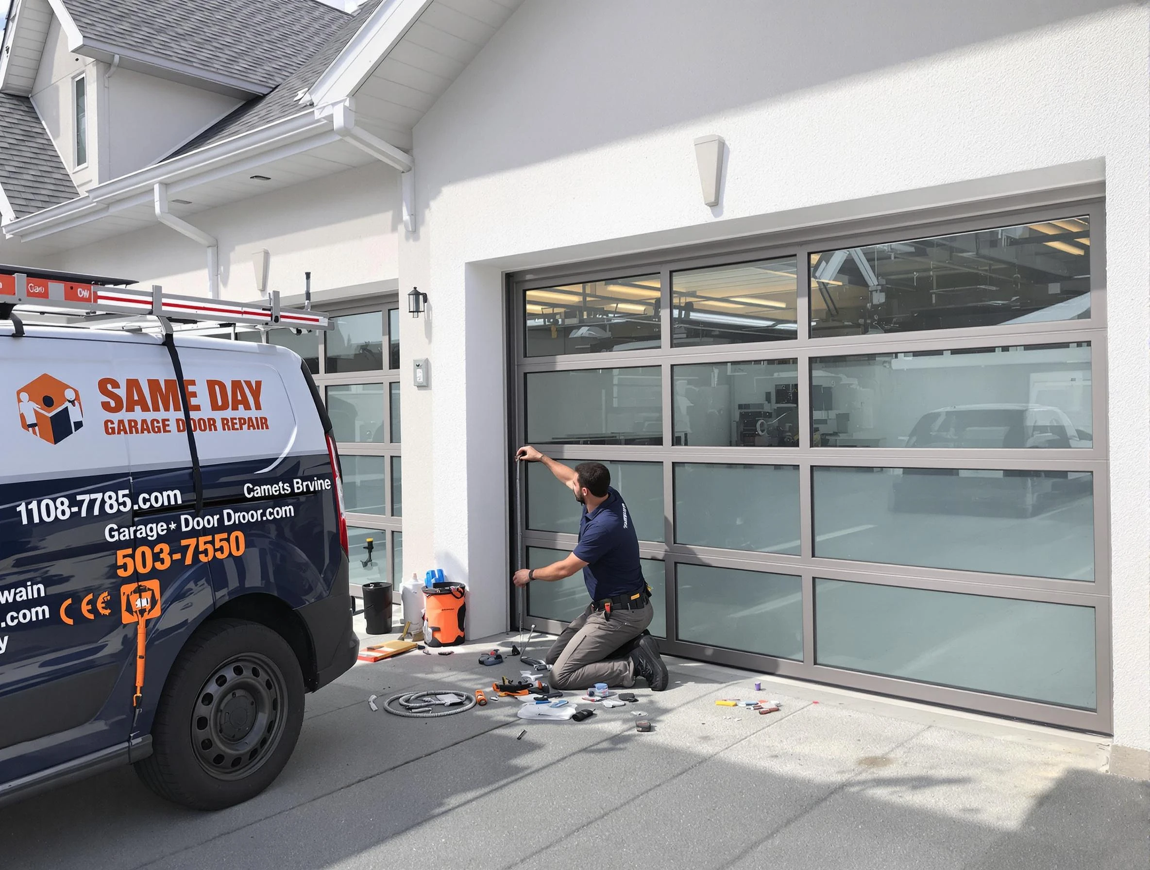Same-day garage door repair service by Tucker Garage Door Repair in Tucker